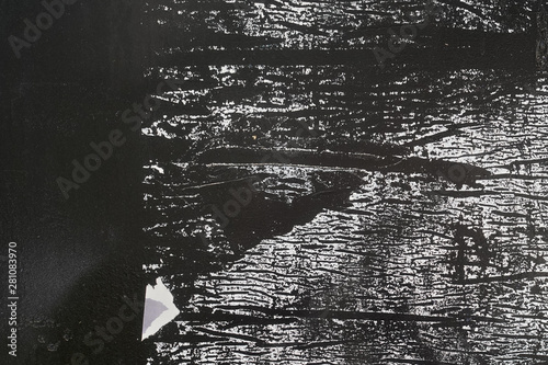 Wall Mural torn poster residue stains background