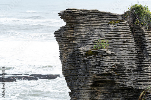 Pancake rocks and blowholes, Punakaiki New zealand.