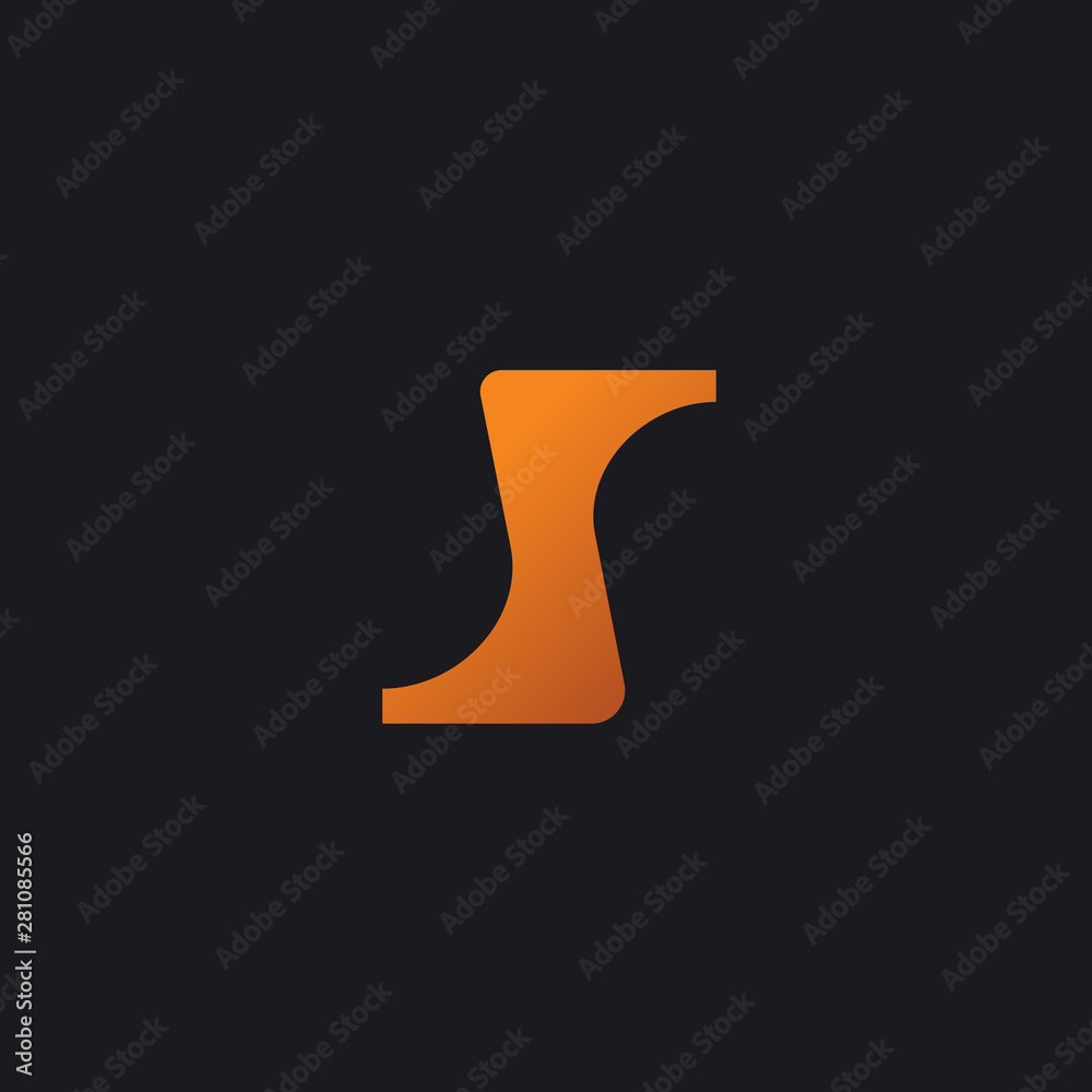 elegant curvy s letter initial logo icon vector elegant curvy s letter initial logo icon vector