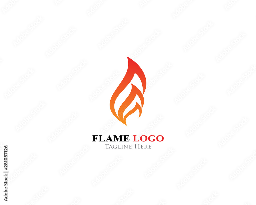 Fire Flame logo template icon design Fire Flame logo template icon design