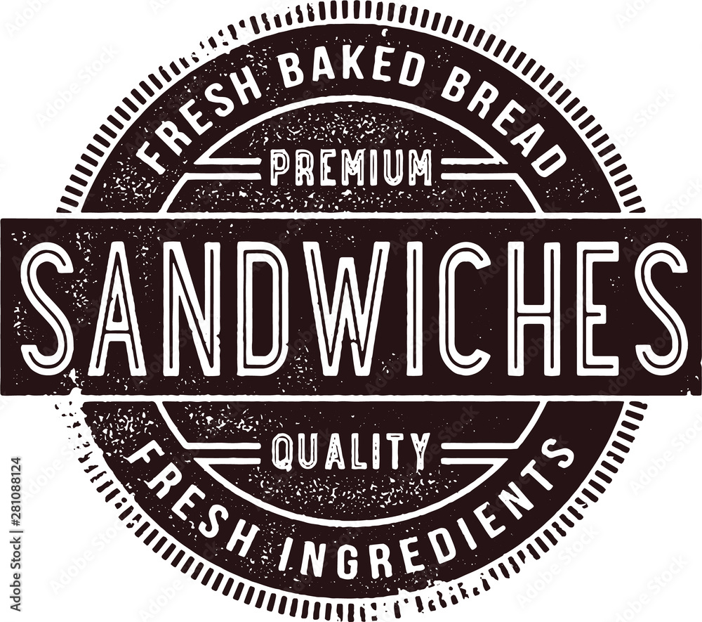 Vintage Deli Sandwich Restaurant Sign
