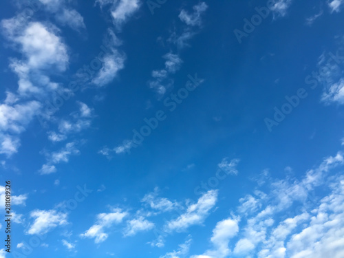 White clouds and sky