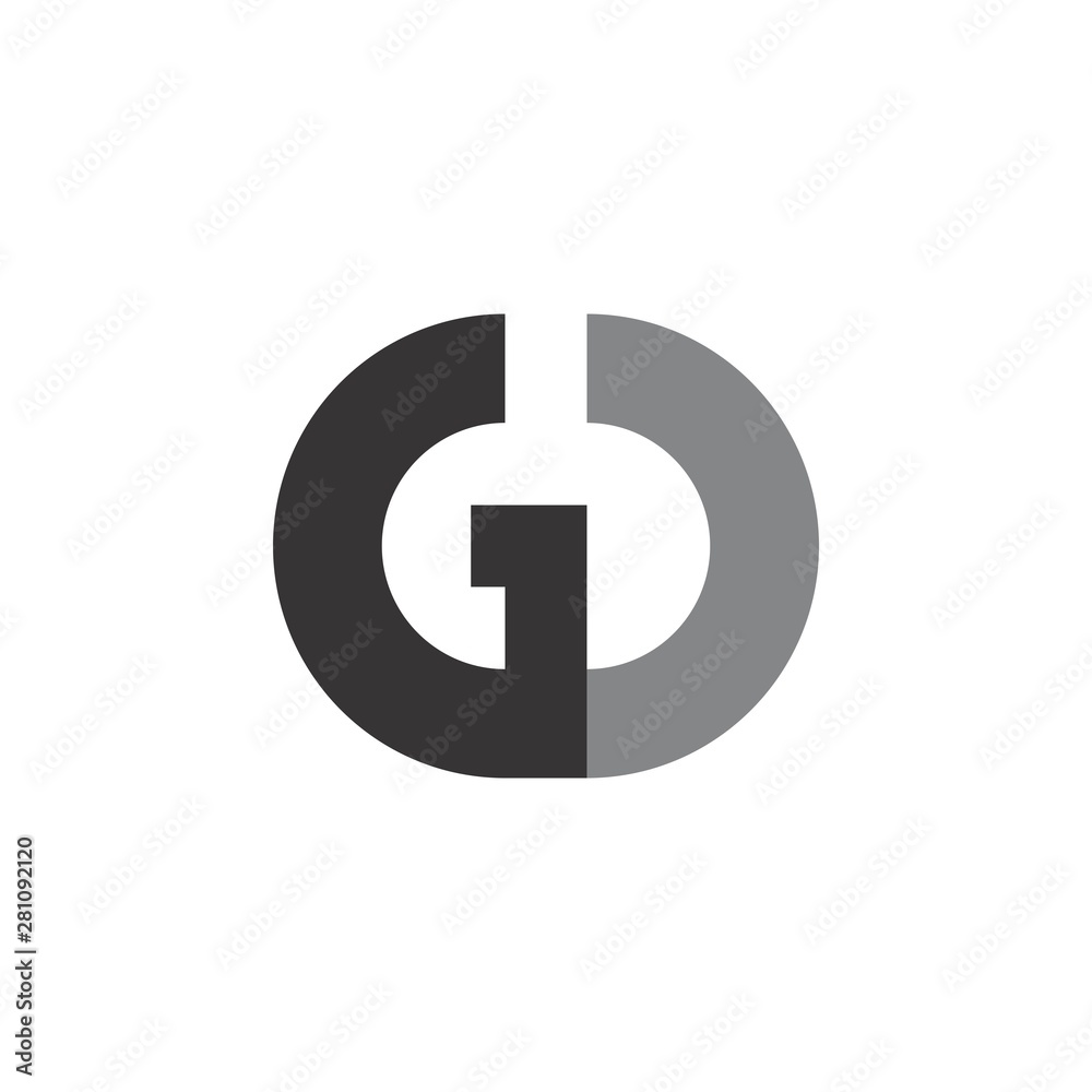 Letter GD logo design vector Letter GD logo design vector