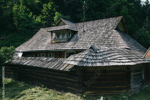 Old culture design in rhe wild Carpathian mountains