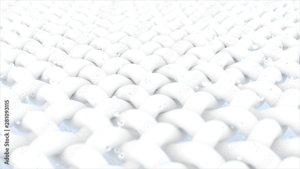 Close up fabric fiber, fiber with smooth surface Close up fabric fiber, fiber with smooth surface