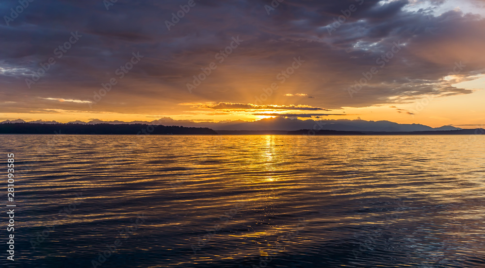 Obraz premium Washington Beach Sunset 10