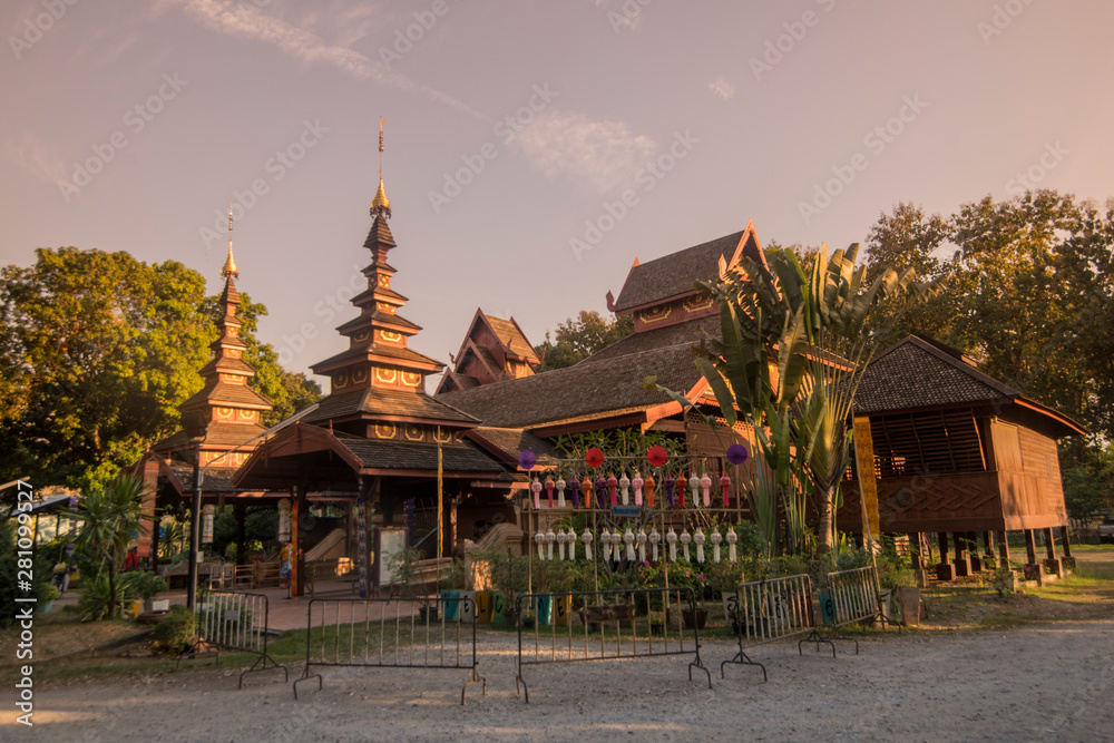 Naklejka premium THAILAND PHRAE WAT JOM SAWAN