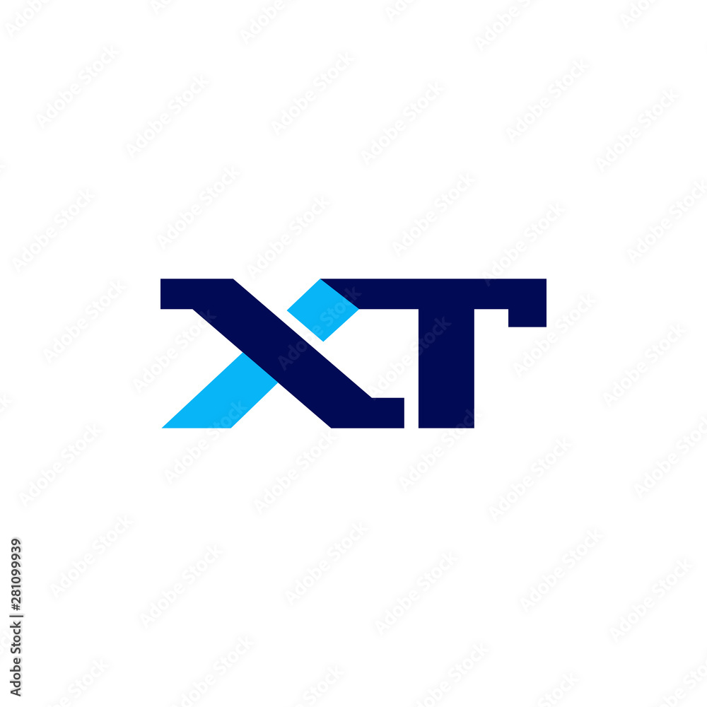 XT Letters Logo. vector design XT Letters Logo. vector design