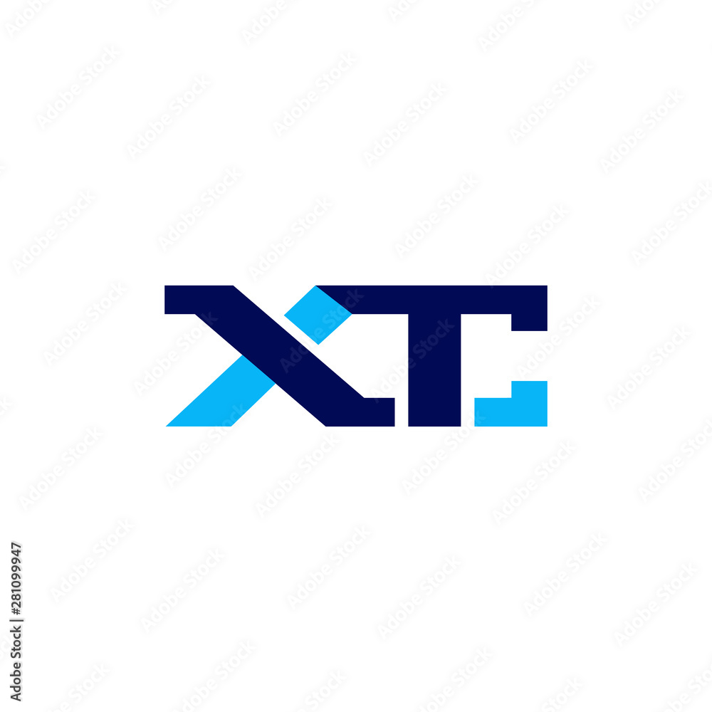 Obraz premium XTC Letters Logo. vector design