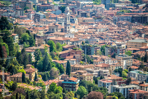 Obraz na płótnie View of Bergamo w salonie
