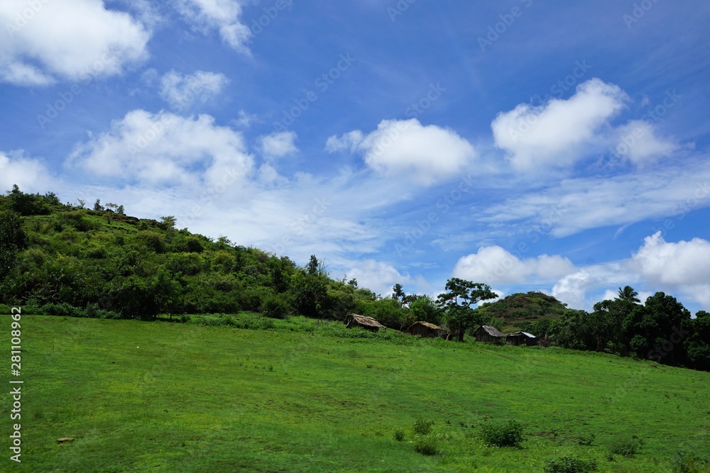 Tsingi rouge nationalpark auf madagaskar in afrika