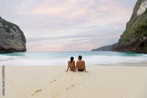 A couple at klingking beach