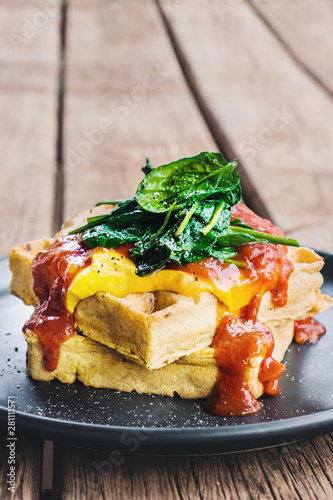 savoury waffles
