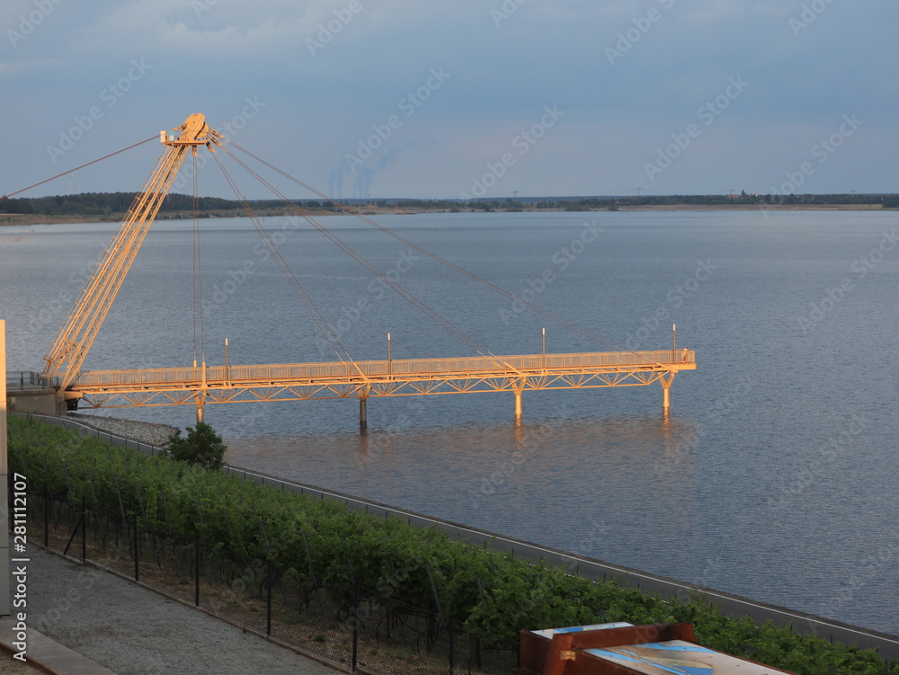 Die Seebrücke im Lausitzer Seenland Die Seebrücke im Lausitzer Seenland