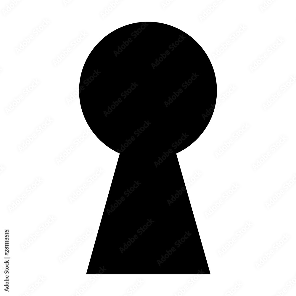 Keyhole icon vector. Key hole symbol, logo illustration. Keyhole icon vector. Key hole symbol, logo illustration.