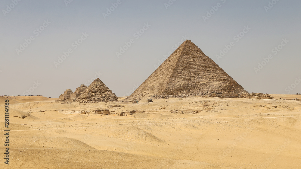 Pyramid of Menkaure in Giza Pyramid Complex, Cairo, Egypt