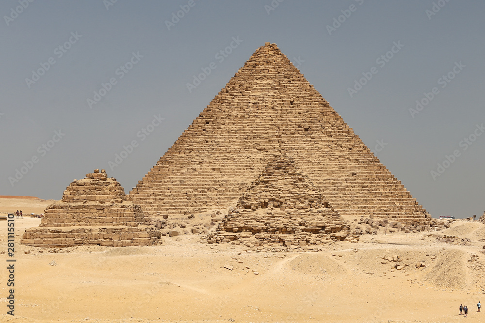 Pyramid of Menkaure in Giza Pyramid Complex, Cairo, Egypt Pyramid of Menkaure in Giza Pyramid Complex, Cairo, Egypt