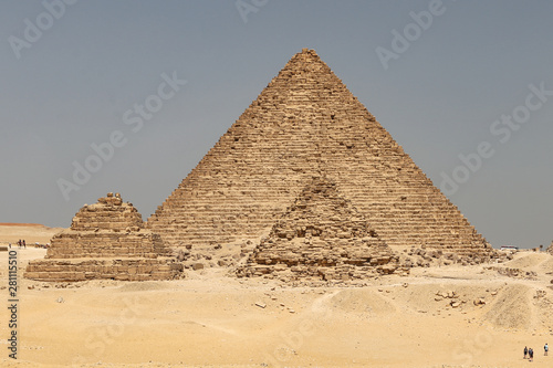 Pyramid of Menkaure in Giza Pyramid Complex  Cairo  Egypt