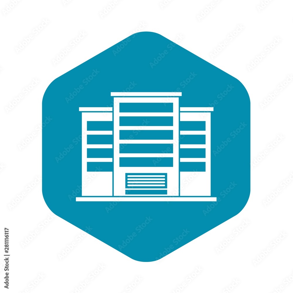 Industrial building icon. Simple illustration of industrial building vector icon for web Industrial building icon. Simple illustration of industrial building vector icon for web