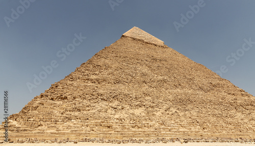 Pyramid of Khafre in Giza Pyramid Complex  Cairo  Egypt