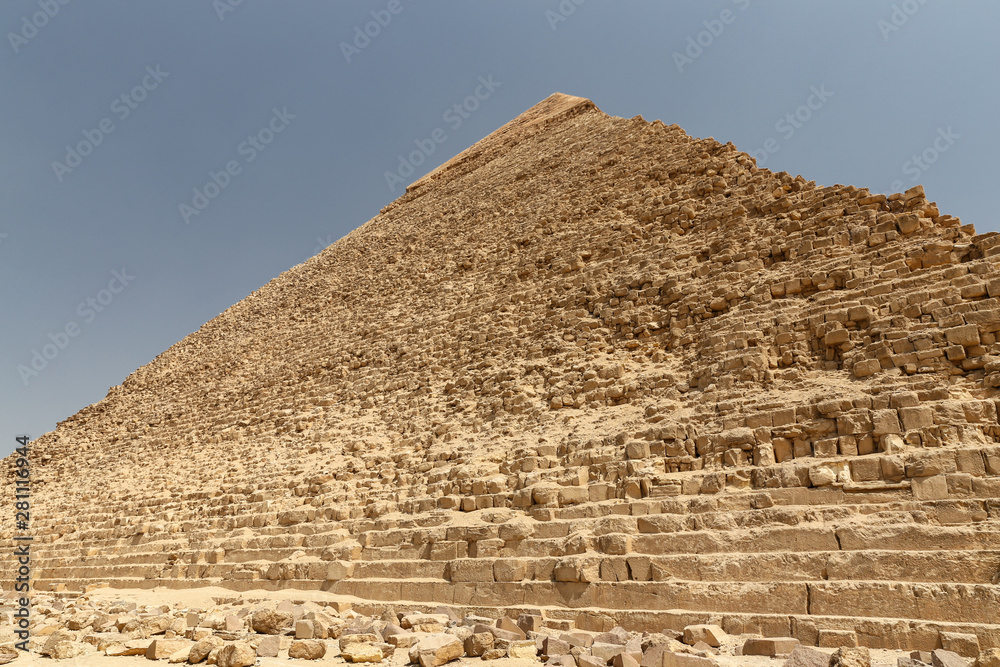 Pyramid of Khafre in Giza Pyramid Complex, Cairo, Egypt