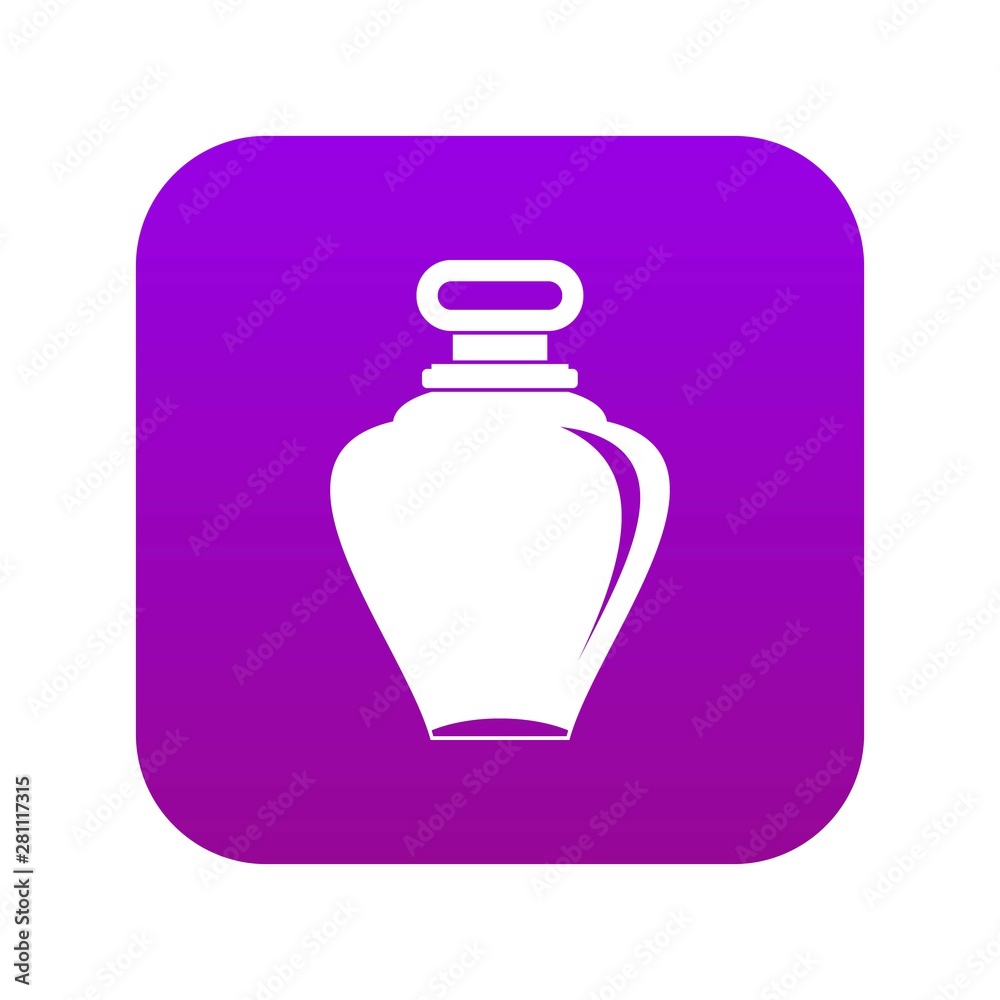Parfume bottle icon digital purple for any design isolated on white vector illustration Parfume bottle icon digital purple for any design isolated on white vector illustration