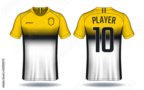 Soccer jersey template.sport t-shirt design.	