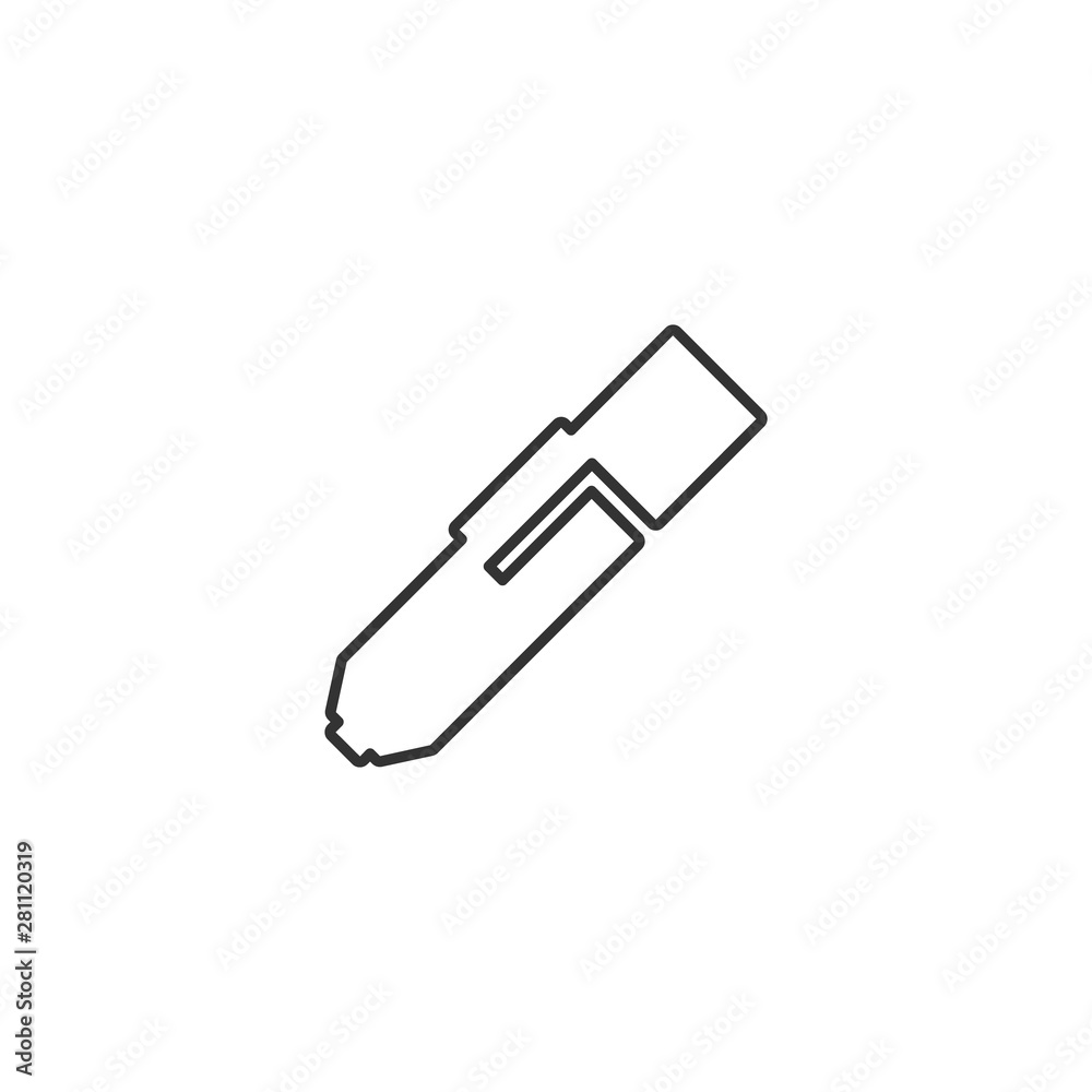 Marker pen vector icon. Marker pen vector illustration Marker pen vector icon. Marker pen vector illustration
