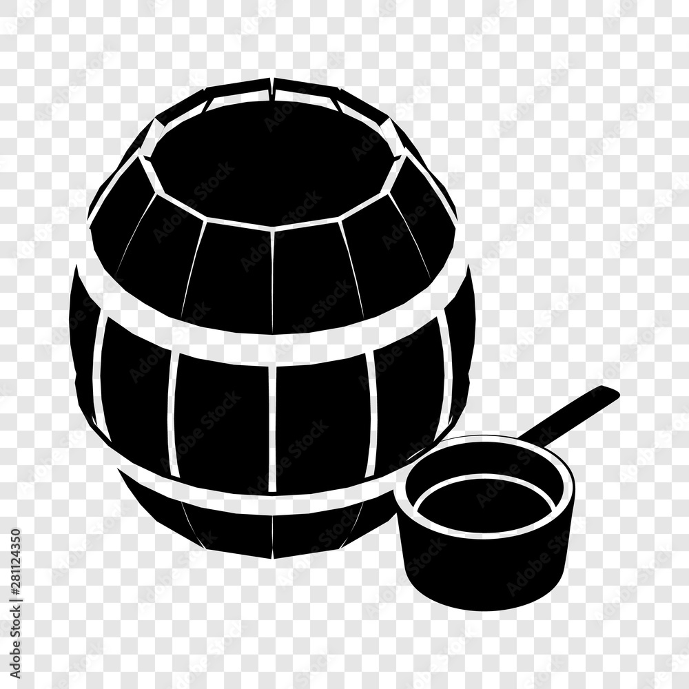 Barrel honey icon. Simple illustration of barrel honey vector icon for web