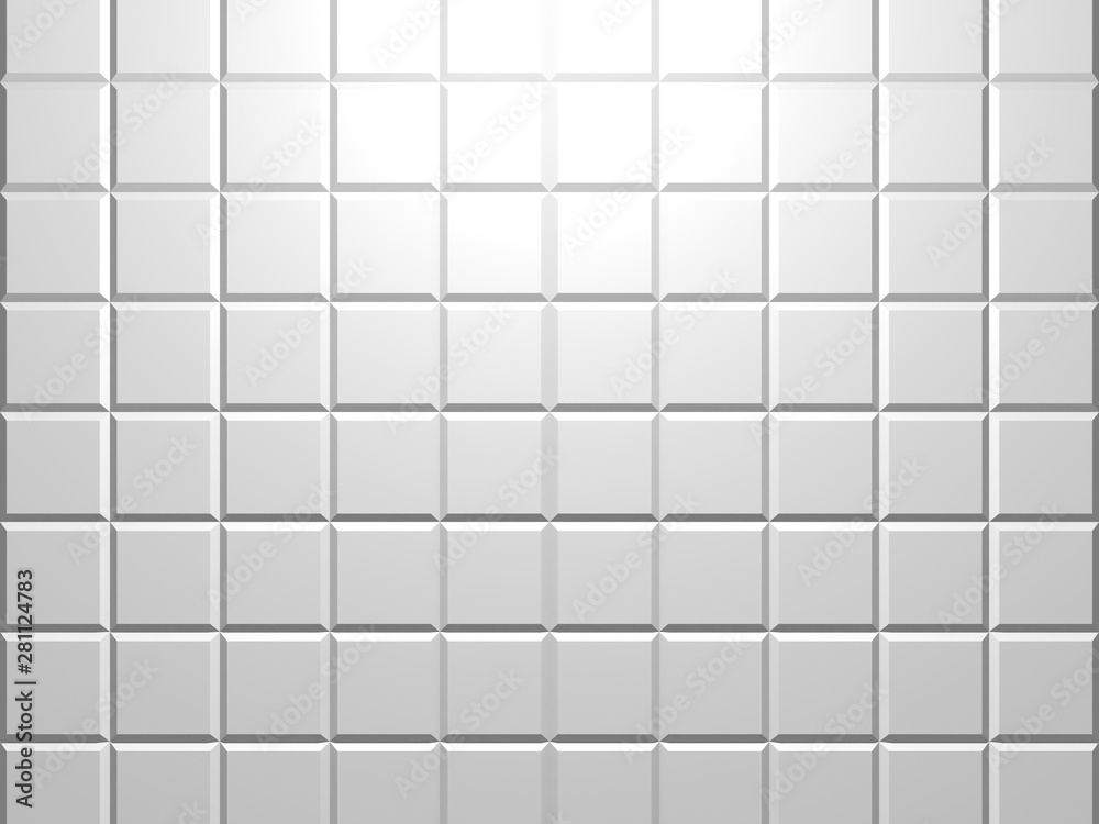 White classic tile texture background