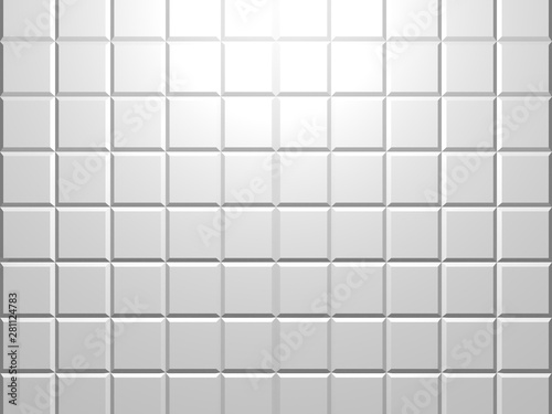 White classic tile texture background