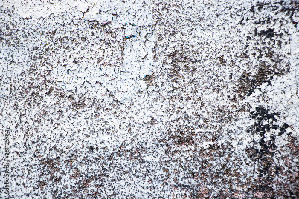 Obraz premium White wall grunge worn vintage rough old background texture