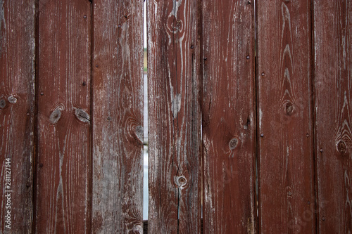 Worn rough wood panels paint chip grunge vintage background texture