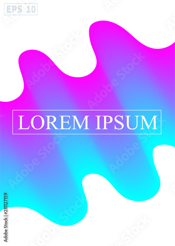 Bright lilac blue pattern, Liquid background color design.