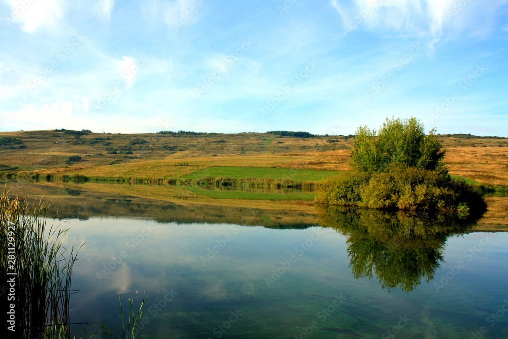 landscape with Bezid lake - Romania