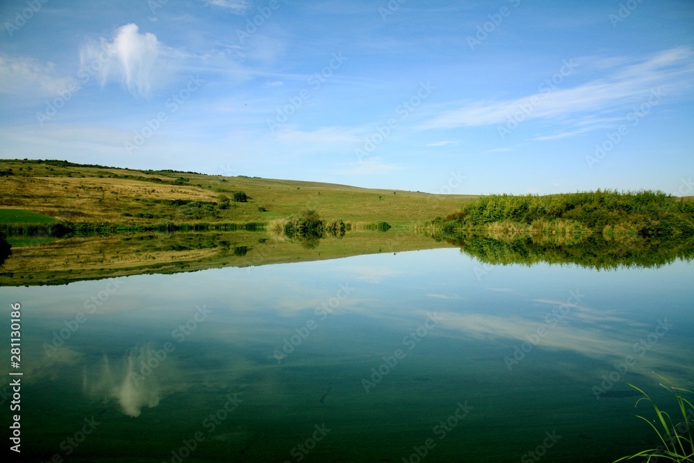 landscape with Bezid lake - Romania