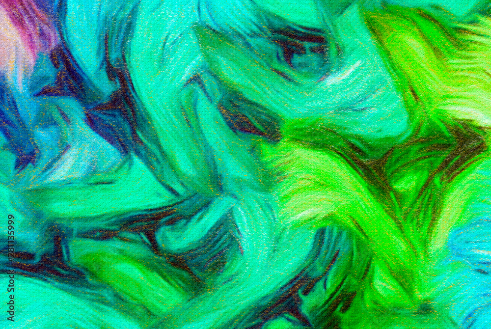 Obraz premium Abstract modern art background. Oil painting on canvas. Watercolor elements mixed fine artwork. Acrylic drawing texture with bright brushstrokes.