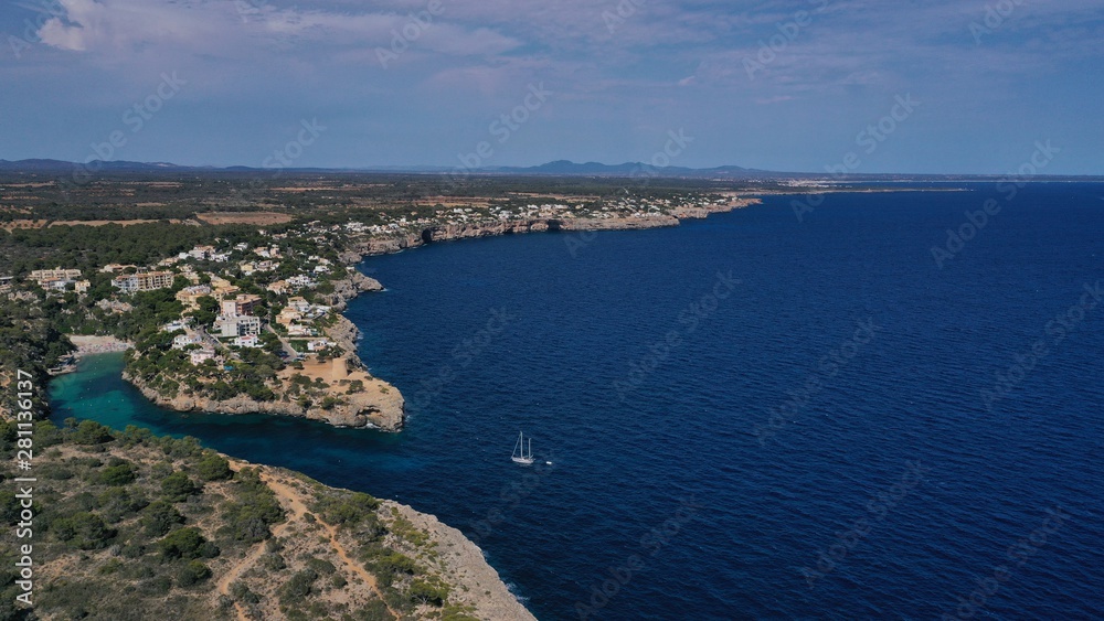 drone, aerial, photography, yatch, luxury, port, sailboat, Mallorca, Island