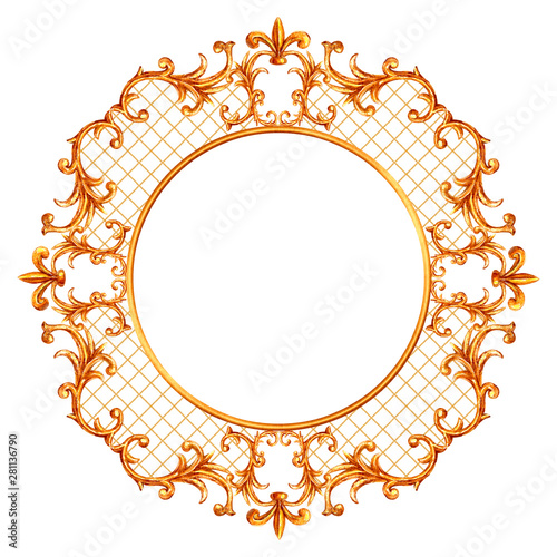 Baroque style elements. Wat...