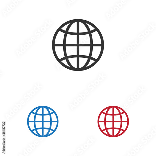 Globe vector icon