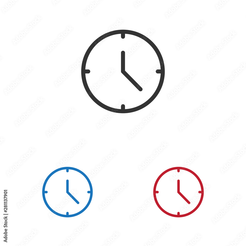 Clock vector icon Clock vector icon