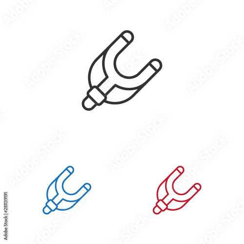 Slingshot vector icon