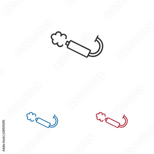 Exhaust vector icon