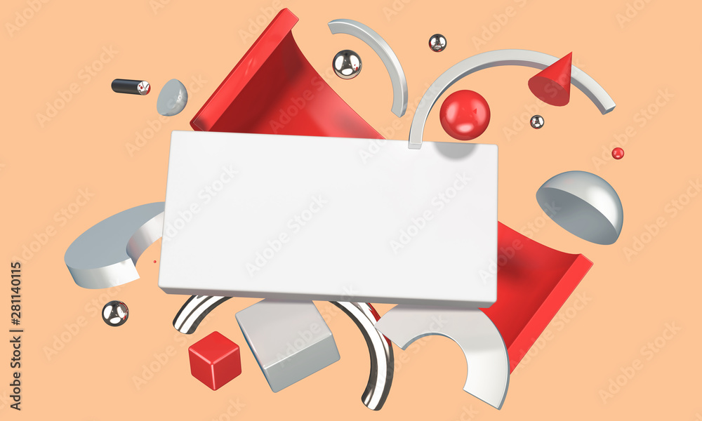 Obraz premium Abstract digital composition with blank place for your content