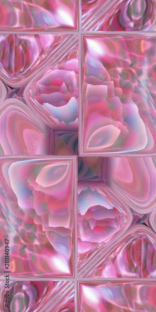 ピンクのガラス103