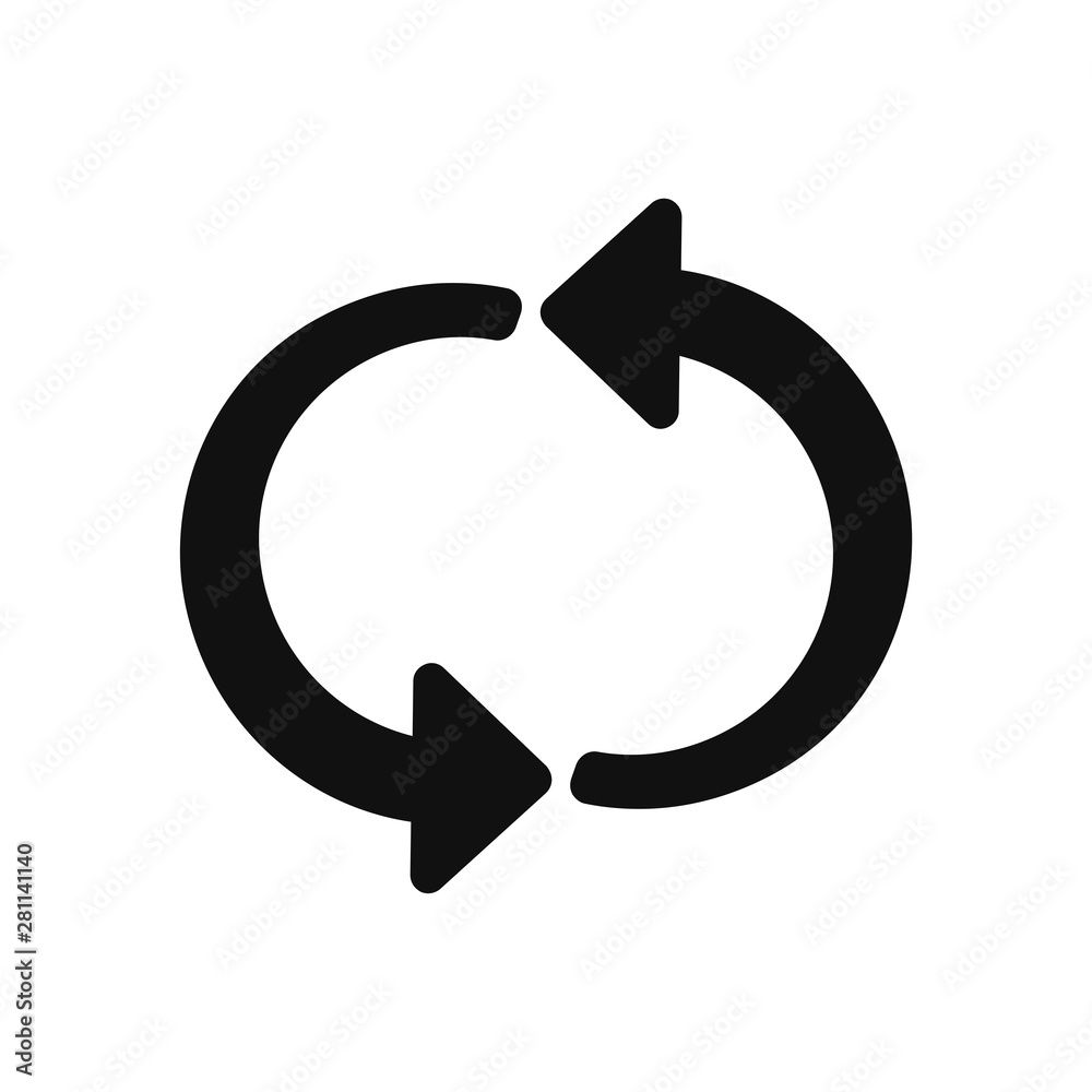 Refresh vector icon in modern design style for web site and mobile app Refresh vector icon in modern design style for web site and mobile app