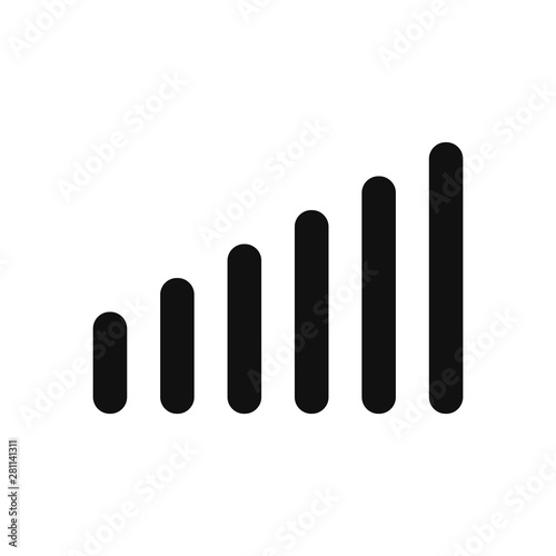Network signal bar vector icon in modern design style for web site and mobile app