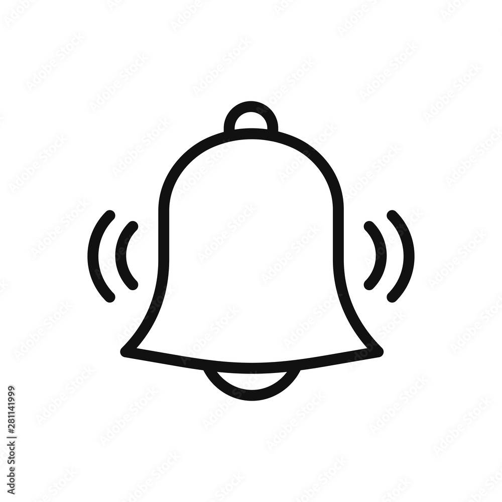 Alarm icon vector. Simple alarm sign in modern design style for web site and mobile app. EPS10