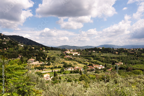 beautiful panorama of Mugello in Tuscany photo
