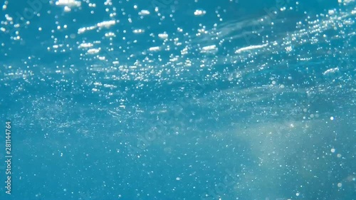 underwater video of the hat in the pool